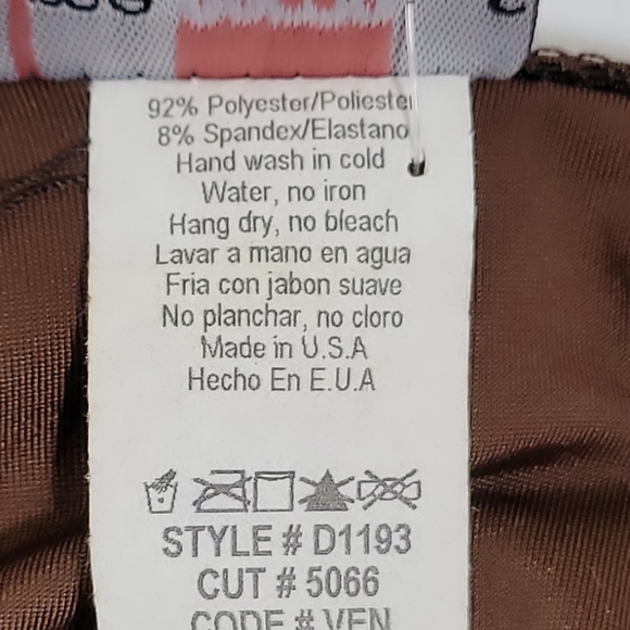 CO-ME COMO Deep Plunge Sleeveless Dress Size Medium - Picture 8 of 8